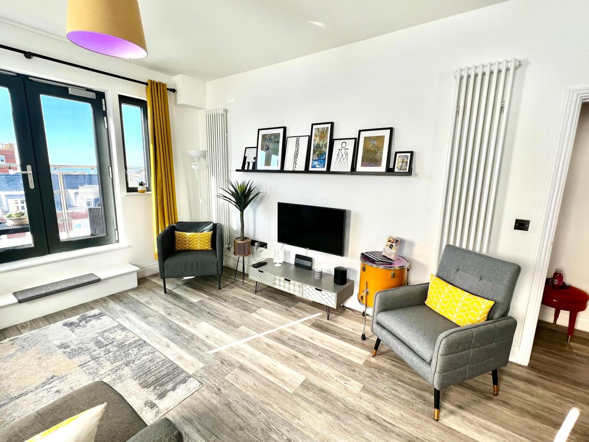 Apartmán The Penthouse Margate, Balconies, Sea View, Gated Parking, Air Con! Exteriér fotografie